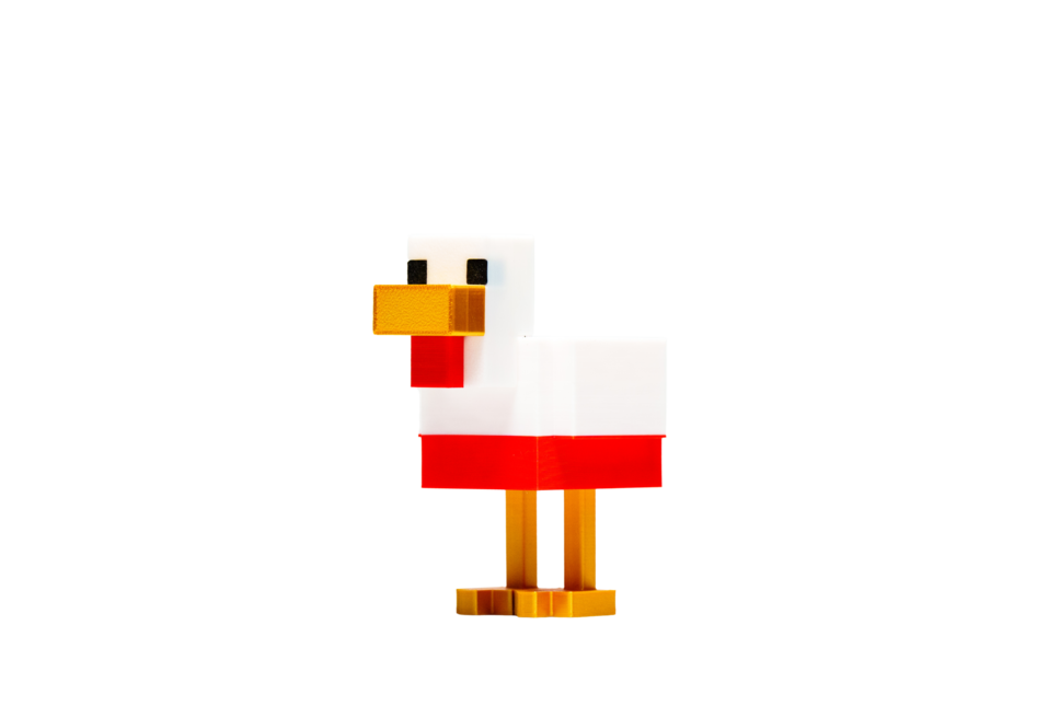 POLLITO MINECRAFT 3D