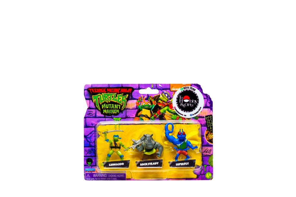 TMNT - PLAYMATES TOYS - SET 3 FIGURAS TORTUGAS NINJA