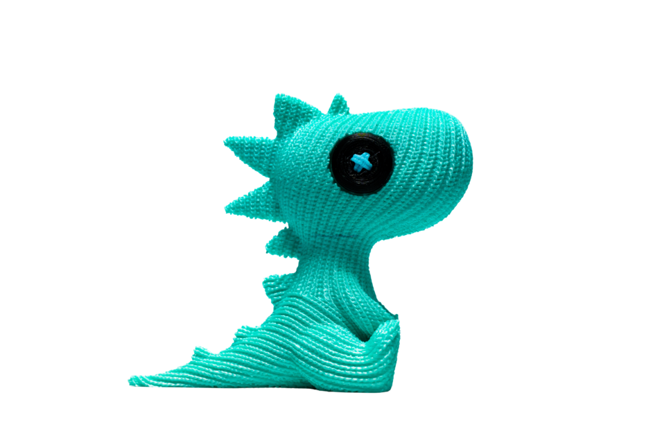 DINOSAURIO 3D ESTILO BORDADO
